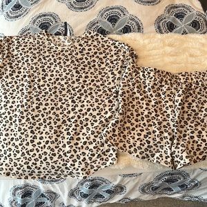 Cheetah Pajama Set